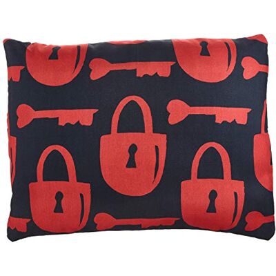 Bonamaison dekorativt kuddöverdrag, röd svart prydnadskuddöverdrag, heminredning örngott för vardagsrum, soffa, sovrum, storlek: 45 x 60 cm – designad och tillverkad i Turkiet Bonamaison dekorativt kuddöverdrag, röd svart prydnadskuddöverdrag, heminredning örngott för vardagsrum, soffa, sovrum, storlek: 45 x 60 cm – designad och tillverkad i Turkiet