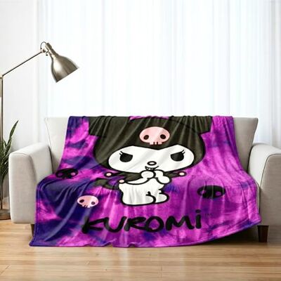 Franco Collectibles Kuromi sängkläder supermjuk mysig filt, 157 cm x 228 cm, (officiellt licensierad produkt) Franco Collectibles Kuromi sängkläder supermjuk mysig filt, 157 cm x 228 cm, (officiellt licensierad produkt)
