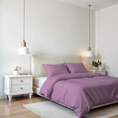 Italian Bed Linen PARURE ELEGANT COPRIPIUMINO, Lila, Dubbel Italian Bed Linen PARURE ELEGANT COPRIPIUMINO, Lila, Dubbel