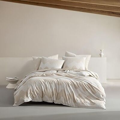 Marimekko King påslakanset i ekologisk bomull med matchande örngott, lyxig heminredning, GOTS-certifierad (Lokki beige, King) Marimekko King påslakanset i ekologisk bomull med matchande örngott, lyxig heminredning, GOTS-certifierad (Lokki beige, King)