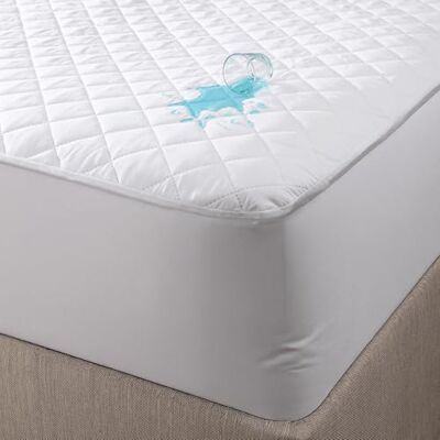 BERIBO Vattentätt madrasskydd – quiltat, 135 x 190 cm + 30 cm djup (4,6 tum x 6,3 tum) (dubbel) BERIBO Vattentätt madrasskydd – quiltat, 135 x 190 cm + 30 cm djup (4,6 tum x 6,3 tum) (dubbel)