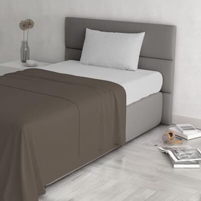 Italian Bed Linen TRENDY CHIC Sängset i 100% bomull, tillverkad i Italien, Single, Brun Italian Bed Linen TRENDY CHIC Sängset i 100% bomull, tillverkad i Italien, Single, Brun