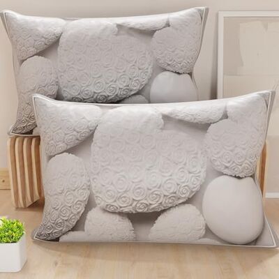 PETTI Artigiani Italiani Ett par örngott 80 x 40 cm i mikrofiber, kuddar för sovrum, soffa, vardagsrum, set med 2 örngott, vit Shabby-örngott, 100% tillverkat i Italien PETTI Artigiani Italiani Ett par örngott 80 x 40 cm i mikrofiber, kuddar för sovrum, soffa, vardagsrum, set med 2 örngott, vit Shabby-örngott, 100% tillverkat i Italien