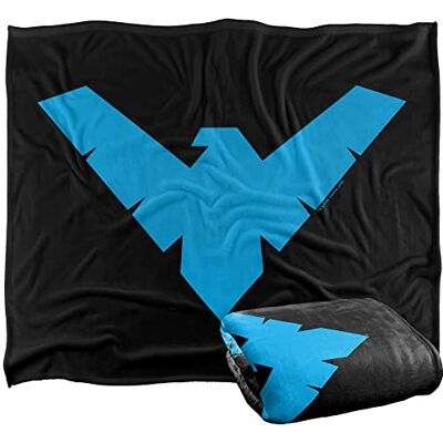 LOGOVISION Batman logotyp silkeslen känsla supermjuk filt 152 x 127 cm LOGOVISION Batman logotyp silkeslen känsla supermjuk filt 152 x 127 cm