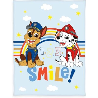 Herding Paw Patrol fleecefilt, 130 x 170 cm, 100% polyester Herding Paw Patrol fleecefilt, 130 x 170 cm, 100% polyester