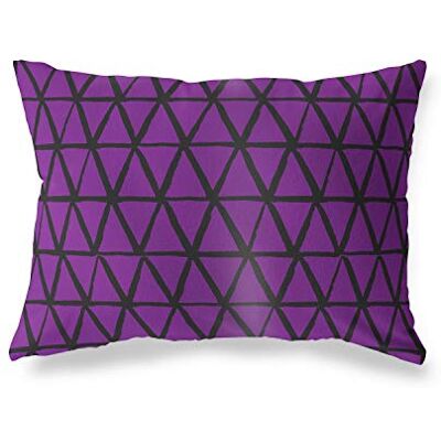 Bonamaison dekorativt kuddöverdrag, lila svart prydnadskuddöverdrag, heminredning örngott för vardagsrum, soffa, sovrum, storlek: 45 x 60 cm Designad och tillverkad i Turkiet Bonamaison dekorativt kuddöverdrag, lila svart prydnadskuddöverdrag, heminredning örngott för vardagsrum, soffa, sovrum, storlek: 45 x 60 cm Designad och tillverkad i Turkiet
