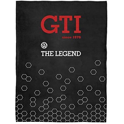 Volkswagen VW GTI - Svart - 150x200 cm - 100% fleece Filt Volkswagen VW GTI - Svart - 150x200 cm - 100% fleece Filt