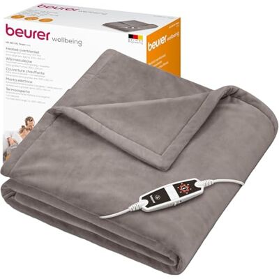 Beurer HD 150 XXL elektrisk filt, elektrisk värmefilt med automatisk avstängning, 200 x 150 cm, 6 temperaturinställningar, maskintvättbar, gosig filt, taupe Beurer HD 150 XXL elektrisk filt, elektrisk värmefilt med automatisk avstängning, 200 x 150 cm, 6 temperaturinställningar, maskintvättbar, gosig filt, taupe