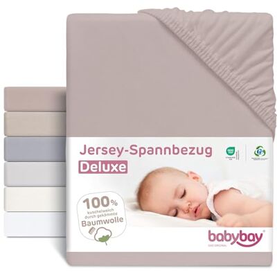 babybay Jersey fodral deluxe lämplig för modell original och lätt, Nougat babybay Jersey fodral deluxe lämplig för modell original och lätt, Nougat