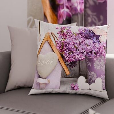 PETTI Artigiani Italiani Ett par örngott 50 x 30 cm i mikrofiber, kuddar för sovrum, soffa, vardagsrum, set med 2 örngott, lila shabby, 100% tillverkat i Italien PETTI Artigiani Italiani Ett par örngott 50 x 30 cm i mikrofiber, kuddar för sovrum, soffa, vardagsrum, set med 2 örngott, lila shabby, 100% tillverkat i Italien
