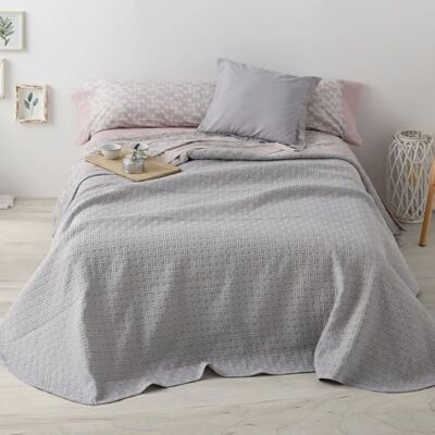 Blanco Sommarfilt 250 x 270 cm Säng 150–160 cm (tillgängliga storlekar) Pique-överkast för säng bredd 150–160 cm design 100 grå Blanco Sommarfilt 250 x 270 cm Säng 150–160 cm (tillgängliga storlekar) Pique-överkast för säng bredd 150–160 cm design 100 grå