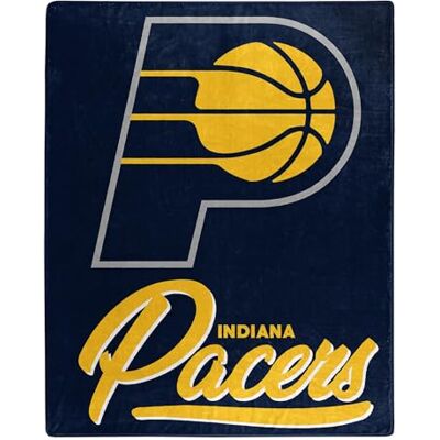 Northwest NBA Indiana Pacers Raschel filt, 50" x 60", signatur Northwest NBA Indiana Pacers Raschel filt, 50" x 60", signatur