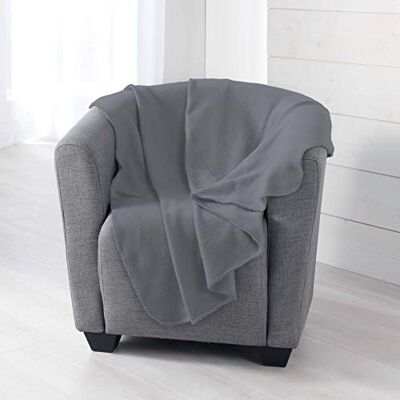 Douceur d'Intérieur DOUCEUR D'INTERIEUR 1608803 Filt, Grå, 125 x 150 cm Douceur d'Intérieur DOUCEUR D'INTERIEUR 1608803 Filt, Grå, 125 x 150 cm