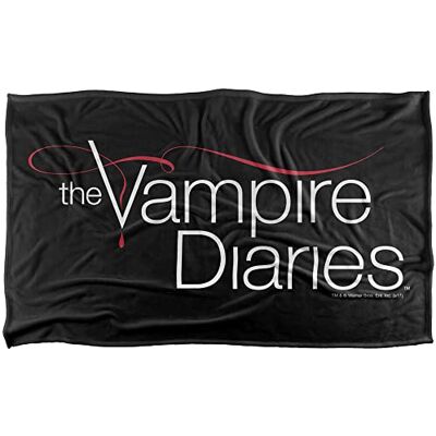 LOGOVISION Vampire Diaries Tvd-logotyp supermjuk gosig filt med silkeslent grepp – 91 x 147 cm LOGOVISION Vampire Diaries Tvd-logotyp supermjuk gosig filt med silkeslent grepp – 91 x 147 cm