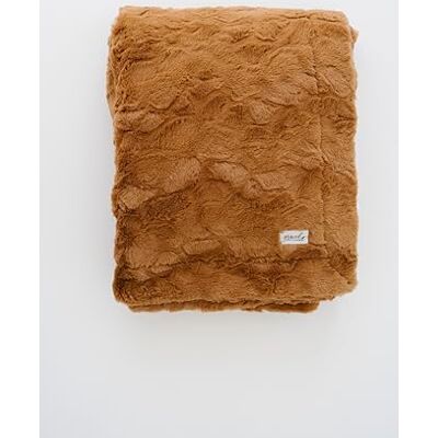 GRACED SOFT LUXURIES fuskpäls överkast stor varm mysig supermjuk överkast 127 x 152 cm, kamel GRACED SOFT LUXURIES fuskpäls överkast stor varm mysig supermjuk överkast 127 x 152 cm, kamel