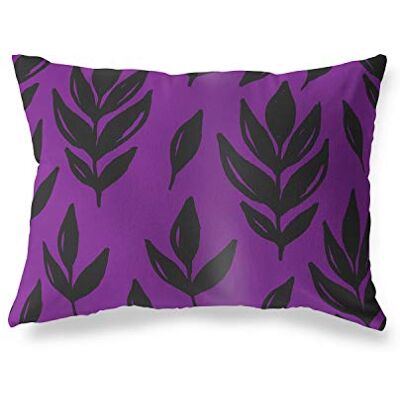 Bonamaison dekorativt kuddöverdrag, lila svart prydnadskuddöverdrag, heminredning örngott för vardagsrum, soffa, sovrum, storlek: 45 x 60 cm Designad och tillverkad i Turkiet Bonamaison dekorativt kuddöverdrag, lila svart prydnadskuddöverdrag, heminredning örngott för vardagsrum, soffa, sovrum, storlek: 45 x 60 cm Designad och tillverkad i Turkiet