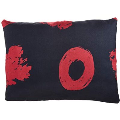 Bonamaison dekorativt kuddöverdrag, röd svart prydnadskuddöverdrag, heminredning örngott för vardagsrum, soffa, sovrum, storlek: 45 x 60 cm – designad och tillverkad i Turkiet Bonamaison dekorativt kuddöverdrag, röd svart prydnadskuddöverdrag, heminredning örngott för vardagsrum, soffa, sovrum, storlek: 45 x 60 cm – designad och tillverkad i Turkiet