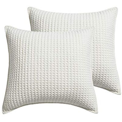Levtex Home – Mills våffla – Euro Sham (set om två) – grädde – bluffstorlek (66 x 66 cm.), ingen insats Levtex Home – Mills våffla – Euro Sham (set om två) – grädde – bluffstorlek (66 x 66 cm.), ingen insats