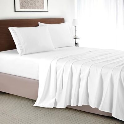 Elegant Comfort Elegant komfort lyxigt 4-delat bäddset – lyxiga sängkläder 1 500 premium hotellkvalitet mikrofiber, skrynkelbeständig cool och andningsbar, lätt elastisk passform, drottning, vit Elegant Comfort Elegant komfort lyxigt 4-delat bäddset – lyxiga sängkläder 1 500 premium hotellkvalitet mikrofiber, skrynkelbeständig cool och andningsbar, lätt elastisk passform, drottning, vit