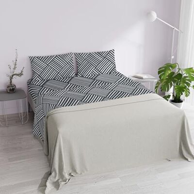 Italian Bed Linen DAFNE 100% mikrofiber, dubbel, Citylife Grey Italian Bed Linen DAFNE 100% mikrofiber, dubbel, Citylife Grey