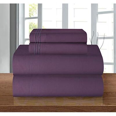Elegant Comfort – lyxigt, mjukt 1 500 premium, egyptisk bomull, 4-delat, premium, hotellkvalitet, veckresistent, det mysigaste bäddsetet, helt elastiskt dra-på-lakan, djupa fickor upp till 40 cm, Elegant Comfort – lyxigt, mjukt 1 500 premium, egyptisk bomull, 4-delat, premium, hotellkvalitet, veckresistent, det mysigaste bäddsetet, helt elastiskt dra-på-lakan, djupa fickor upp till 40 cm,