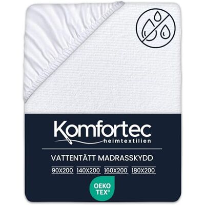 Komfortec mjukt madrasskydd 160 x 200 cm Andningsbart och mjukt madrasskydd Oeko-TEX certifierad Bekväm och hållbar Komfortec mjukt madrasskydd 160 x 200 cm Andningsbart och mjukt madrasskydd Oeko-TEX certifierad Bekväm och hållbar