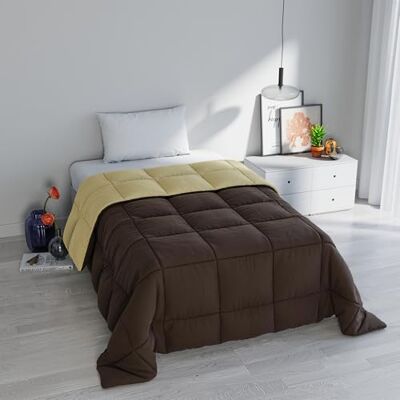 Italian Bed Linen Italiensk sängkläder ELEGANT vintertäcke, brun/krämfärgad, 220 x 260 cm Italian Bed Linen Italiensk sängkläder ELEGANT vintertäcke, brun/krämfärgad, 220 x 260 cm