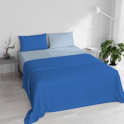 Italian Bed Linen Italienska sängkläder med dubbla sängkläder blå 250 x 300 cm Italian Bed Linen Italienska sängkläder med dubbla sängkläder blå 250 x 300 cm