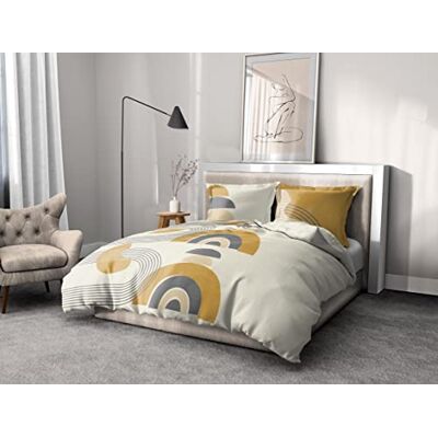 HOME LINGE PASSION Home Passion linne påslakan 3 delar 100% bomull 57 trådar 2 personer 240 x 260 cm Lonsdale senap HOME LINGE PASSION Home Passion linne påslakan 3 delar 100% bomull 57 trådar 2 personer 240 x 260 cm Lonsdale senap