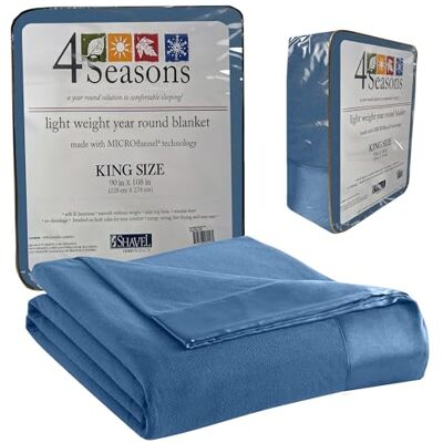 Thermee Micro Flannel Thermee Micro flanell king size alla årstider lätt lakan, maskintvätt och torr, ingen noppning, 101 L x 90 W, lantblå Thermee Micro Flannel Thermee Micro flanell king size alla årstider lätt lakan, maskintvätt och torr, ingen noppning, 101 L x 90 W, lantblå