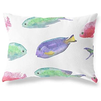 Bonamaison dekorativt kuddöverdrag slumpmässigt mönster, prydnadskuddöverdrag, heminredning örngott för vardagsrum, soffa, sovrum, storlek: 35 x 50 cm – designad och tillverkad i Turkiet Bonamaison dekorativt kuddöverdrag slumpmässigt mönster, prydnadskuddöverdrag, heminredning örngott för vardagsrum, soffa, sovrum, storlek: 35 x 50 cm – designad och tillverkad i Turkiet