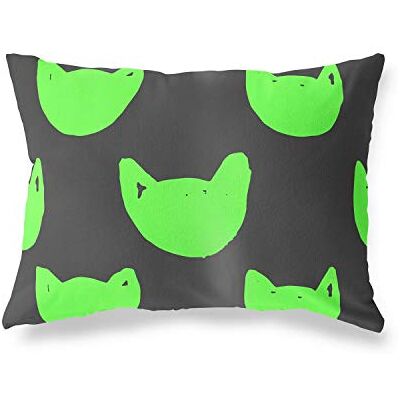 Bonamaison dekorativt kuddöverdrag, neongrön rök prydnadskuddöverdrag, hem dekorativa örngott för vardagsrum, soffa, sovrum, storlek: 45 x 60 cm Designad och tillverkad i Turkiet Bonamaison dekorativt kuddöverdrag, neongrön rök prydnadskuddöverdrag, hem dekorativa örngott för vardagsrum, soffa, sovrum, storlek: 45 x 60 cm Designad och tillverkad i Turkiet