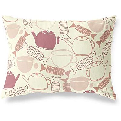 Bonamaison dekorativt kuddöverdrag, slumpmässigt mönster prydnadskuddöverdrag, heminredning örngott för vardagsrum, soffa, sovrum, storlek: 45 x 60 cm – designad och tillverkad i Turkiet Bonamaison dekorativt kuddöverdrag, slumpmässigt mönster prydnadskuddöverdrag, heminredning örngott för vardagsrum, soffa, sovrum, storlek: 45 x 60 cm – designad och tillverkad i Turkiet