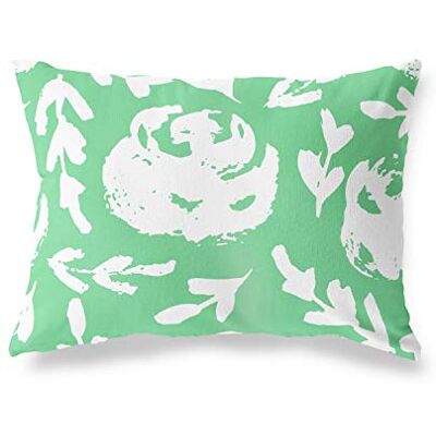 Bonamaison dekorativt kuddöverdrag, bensin grön-vit prydnadskuddöverdrag, heminredning örngott för vardagsrum, soffa, sovrum, storlek: 45 x 60 cm designad och tillverkad i Turkiet Bonamaison dekorativt kuddöverdrag, bensin grön-vit prydnadskuddöverdrag, heminredning örngott för vardagsrum, soffa, sovrum, storlek: 45 x 60 cm designad och tillverkad i Turkiet