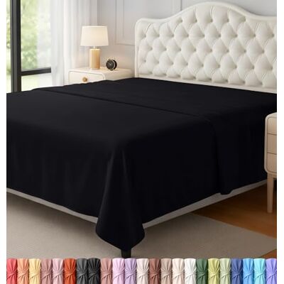Utopia Bedding Utopia sängkläder platt lakan – lättskött mjukt borstat mikrofibertyg – skrynkel-, krympnings- och blekningsbeständigt (svart, king) Utopia Bedding Utopia sängkläder platt lakan – lättskött mjukt borstat mikrofibertyg – skrynkel-, krympnings- och blekningsbeständigt (svart, king)