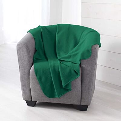 Douceur d'Intérieur , Pläd (125 x 150 cm) Milou grön, fleece Douceur d'Intérieur , Pläd (125 x 150 cm) Milou grön, fleece