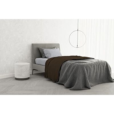 Italian Bed Linen Komplett säng 100% TRENDY CHIC bomull, Enkel, Choklad Italian Bed Linen Komplett säng 100% TRENDY CHIC bomull, Enkel, Choklad
