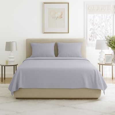 Lavish Home 1200 4-delars lakanset helt, silver Lavish Home 1200 4-delars lakanset helt, silver