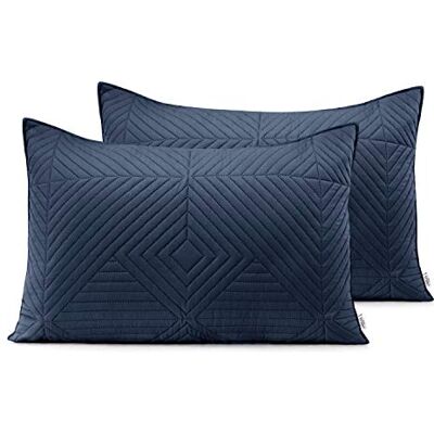 AmeliaHome 2 örngott 50 x 70 cm antracit syren örngott set Ultrasonic-quiltning polyester Softa AmeliaHome 2 örngott 50 x 70 cm antracit syren örngott set Ultrasonic-quiltning polyester Softa