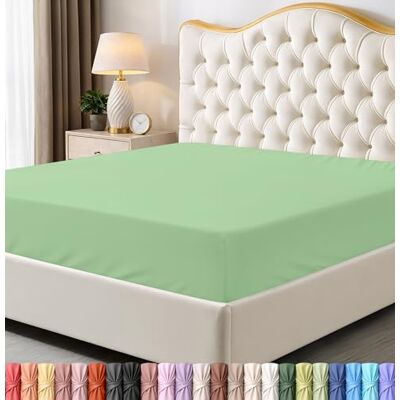 Utopia Bedding Queen dra-på-lakan – bottenlakan – djup ficka – mjuk mikrofiber – krympnings- och blekningsbeständig – enkel skötsel – endast 1 dra-på-lakan (salvia grön) Utopia Bedding Queen dra-på-lakan – bottenlakan – djup ficka – mjuk mikrofiber – krympnings- och blekningsbeständig – enkel skötsel – endast 1 dra-på-lakan (salvia grön)