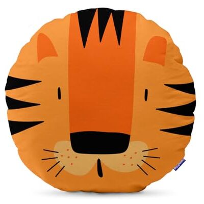 happyfriday HF Mini flerfärgad tiger kudde 50 x 50 cm happyfriday HF Mini flerfärgad tiger kudde 50 x 50 cm