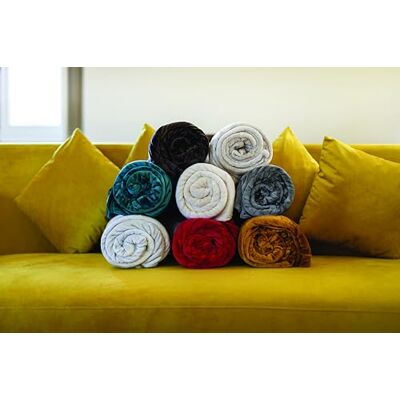 Toison d’or Toison d'or Velvet filt microsammet polyester unik, 180 cm x 240 cm storlek, elfenben Toison d’or Toison d'or Velvet filt microsammet polyester unik, 180 cm x 240 cm storlek, elfenben