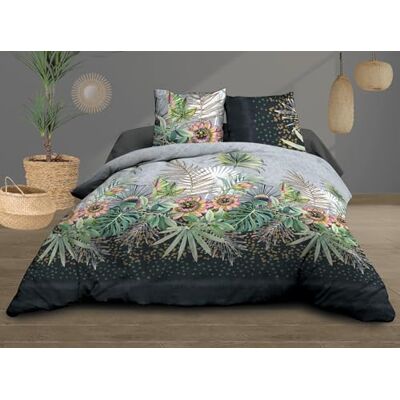 Le linge de Jules Påslakan 220 x 240 + 2 örngott 57 trådar ren bomull Flora Le linge de Jules Påslakan 220 x 240 + 2 örngott 57 trådar ren bomull Flora