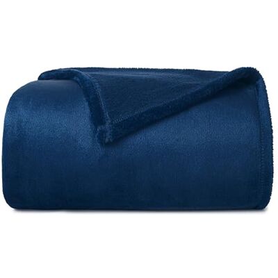CASUAL LIVING 32594 extra stor storlek moln som komfort inget ludd inget ludd mjukaste hög andningsförmåga lätt premium fleece hotellsamling sängfiltar, kung/alifornia king, blå CASUAL LIVING 32594 extra stor storlek moln som komfort inget ludd inget ludd mjukaste hög andningsförmåga lätt premium fleece hotellsamling sängfiltar, kung/alifornia king, blå