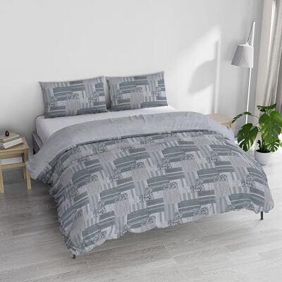 Italian Bed Linen Athena påslakan set med tryckt säck och örngott, LUCY ljusblå, dubbel Italian Bed Linen Athena påslakan set med tryckt säck och örngott, LUCY ljusblå, dubbel