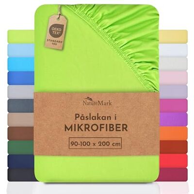 NATUREMARK - Fittedlakan med elastiska hörn - Green Apple - Fittedlakan med elastiska hörn NATUREMARK - Fittedlakan med elastiska hörn - Green Apple - Fittedlakan med elastiska hörn