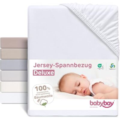 Babybay Original & Maxi madrasskydd - 89 x 65 cm, vit Babybay Original & Maxi madrasskydd - 89 x 65 cm, vit
