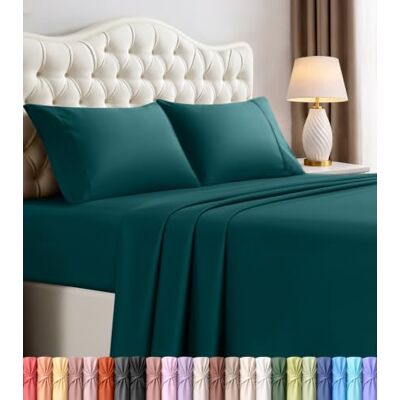 Utopia Bedding Utopia sängkläder king size-lakan set – 4 delar sängkläder – borstad mikrofiber – krympnings- och blekningsbeständig – enkel skötsel (kung, blågrön) Utopia Bedding Utopia sängkläder king size-lakan set – 4 delar sängkläder – borstad mikrofiber – krympnings- och blekningsbeständig – enkel skötsel (kung, blågrön)