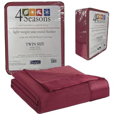 Thermee Micro Flannel Thermee Micro flanell tvillingstorlek alla årstider lätt lakan, maskintvätt och torr, ingen noppning, 84 L x 72 W, vinröd Thermee Micro Flannel Thermee Micro flanell tvillingstorlek alla årstider lätt lakan, maskintvätt och torr, ingen noppning, 84 L x 72 W, vinröd