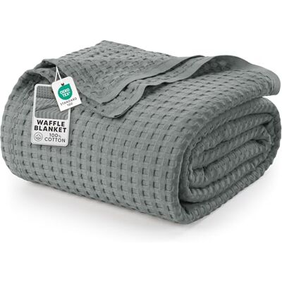 Utopia Bedding Utopia Sängkläder Bomullsvåffelfilt 300 GSM (Cool grå -228x228 cm ), mjukt, lätt, andningsbart täcke för alla årstider. Utopia Bedding Utopia Sängkläder Bomullsvåffelfilt 300 GSM (Cool grå -228x228 cm ), mjukt, lätt, andningsbart täcke för alla årstider.